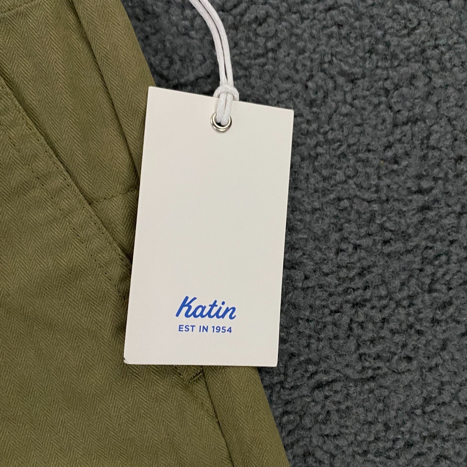 Katin Grant Pant Mens 32x32 Olive Green Cargo Herringbone Twill Chino — image 3 of 8